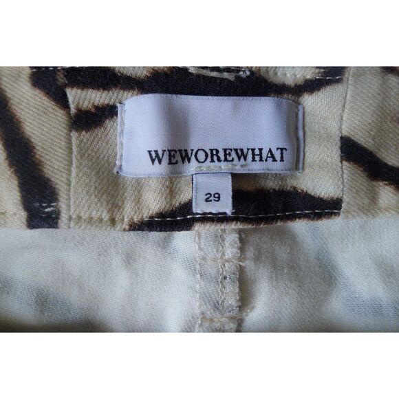 Weworewhat Tiger Piped Stiletto Slit High Rise Stretch Jean 29 - Picture 10 of 11